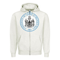Oatmeal Heather university of maine at presque Zipper Hoodie - linhVisuals