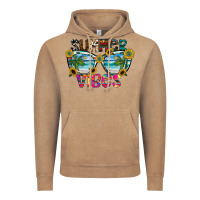 Vintage Coffee Summer Vibes Vintage Hoodie - CowhideDigitalArt