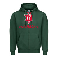 Sports Green fighting saints Zipper Hoodie - linhVisuals
