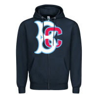 Navy brooklyn Zipper Hoodie - linhVisuals