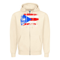 Sandshell puerto rico boricua vintage puerto rican flag pride t shirt Zipper Hoodie - linhVisuals