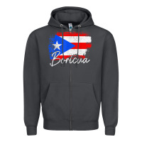 Smoke puerto rico boricua vintage puerto rican flag pride t shirt Zipper Hoodie - linhVisuals