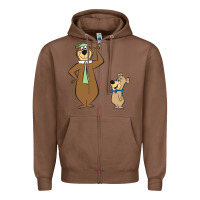 Chestnut Yogi Bear Zipper Hoodie - linhVisuals