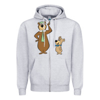 Heather Grey Yogi Bear Zipper Hoodie - linhVisuals