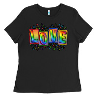 Black Love pride Ladies Tee - FaDigitalArtStudio