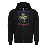 Black Los Pollos de Hermanos Zipper Hoodie - linhVisuals