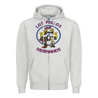Dove Grey Los Pollos de Hermanos Zipper Hoodie - linhVisuals