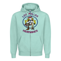 Seafoam Los Pollos de Hermanos Zipper Hoodie - linhVisuals