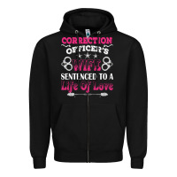 Black correction officers wife sentenced to a life of love Zipper Hoodie - linhVisuals