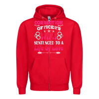 Red correction officers wife sentenced to a life of love Zipper Hoodie - linhVisuals