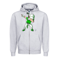 Heather Grey dabbing golf boys dab dance golfing golfer gifts Zipper Hoodie - linhVisuals