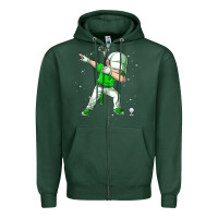 Sports Green dabbing golf boys dab dance golfing golfer gifts Zipper Hoodie - linhVisuals