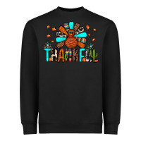 Black thankful turkey Heavyweight Sweatshirt - JahusDesignShop