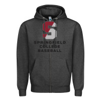 Charcoal Heather springfield college Zipper Hoodie - linhVisuals