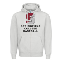 Dove Grey springfield college Zipper Hoodie - linhVisuals