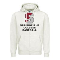 Oatmeal Heather springfield college Zipper Hoodie - linhVisuals