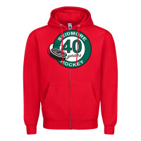 Red skidmore+anniversary Zipper Hoodie - linhVisuals