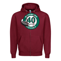 Burgundy skidmore+anniversary Zipper Hoodie - linhVisuals