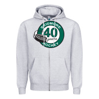 Heather Grey skidmore+anniversary Zipper Hoodie - linhVisuals