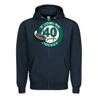 Navy skidmore+anniversary Zipper Hoodie - linhVisuals