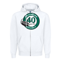 White skidmore+anniversary Zipper Hoodie - linhVisuals