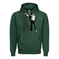 Sports Green Michael Jackson Zipper Hoodie - linhVisuals