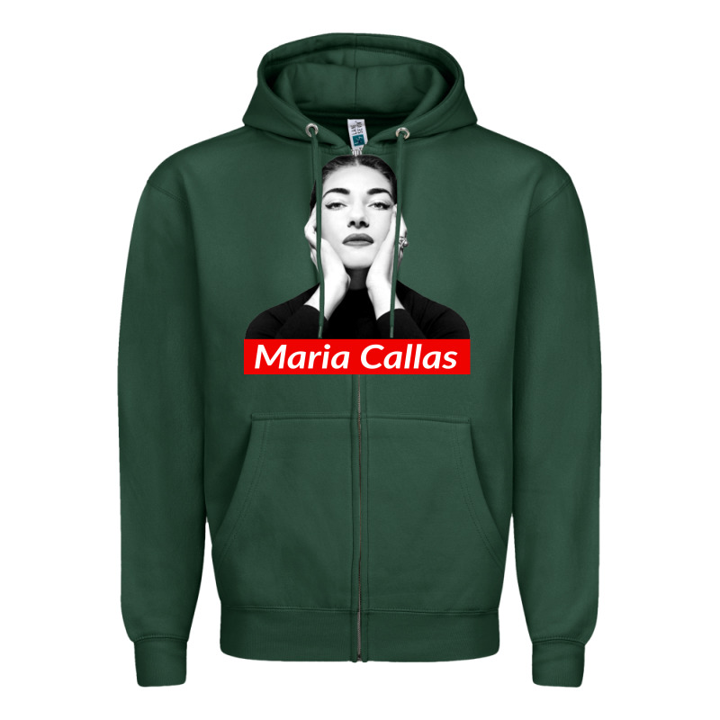Maria Callas Zipper Hoodie by linhVisuals | Teevron