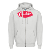 Dove Grey Peterbilt Zipper Hoodie - linhVisuals