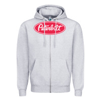 Heather Grey Peterbilt Zipper Hoodie - linhVisuals