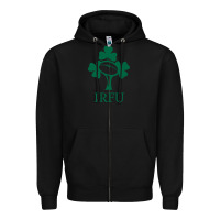 Black irfu Zipper Hoodie - linhVisuals