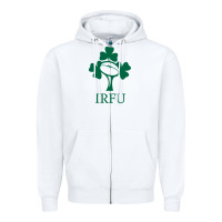 White irfu Zipper Hoodie - linhVisuals