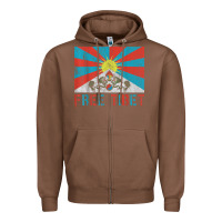 Chestnut free tibet Zipper Hoodie - linhVisuals