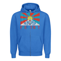 True Royal free tibet Zipper Hoodie - linhVisuals