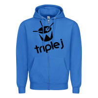 True Royal triple j Zipper Hoodie - linhVisuals