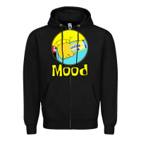 Black twisted tea mood Zipper Hoodie - linhVisuals