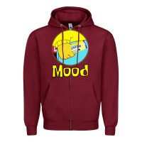 Burgundy twisted tea mood Zipper Hoodie - linhVisuals