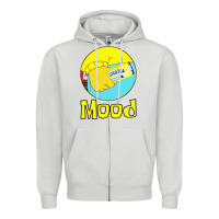 Dove Grey twisted tea mood Zipper Hoodie - linhVisuals