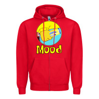 Red twisted tea mood Zipper Hoodie - linhVisuals