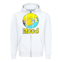 White twisted tea mood Zipper Hoodie - linhVisuals
