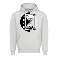 Dove Grey unus annus Zipper Hoodie - linhVisuals