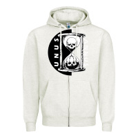 Oatmeal Heather unus annus Zipper Hoodie - linhVisuals