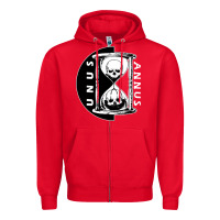 Red unus annus Zipper Hoodie - linhVisuals