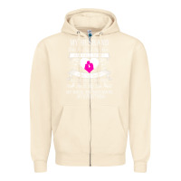 Sandshell my husband holds the key to my heart Zipper Hoodie - linhVisuals