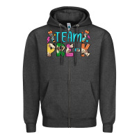 Charcoal Heather team pre k Zipper Hoodie - JahusDesignShop