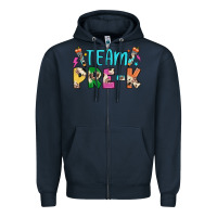 Navy team pre k Zipper Hoodie - JahusDesignShop