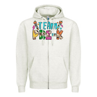 Oatmeal Heather team pre k Zipper Hoodie - JahusDesignShop