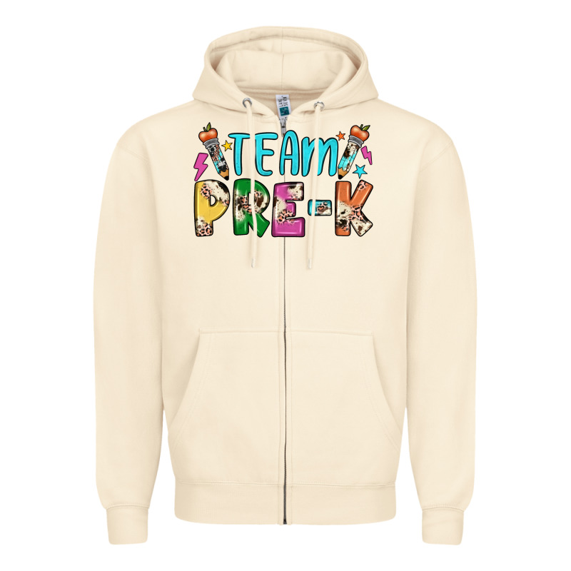 Team Pre K Zipper Hoodie by JahusDesignShop | Teevron