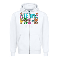 White team pre k Zipper Hoodie - JahusDesignShop