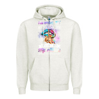 Oatmeal Heather november girl make no mistake my personality funny Zipper Hoodie - linhVisuals
