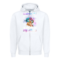White november girl make no mistake my personality funny Zipper Hoodie - linhVisuals